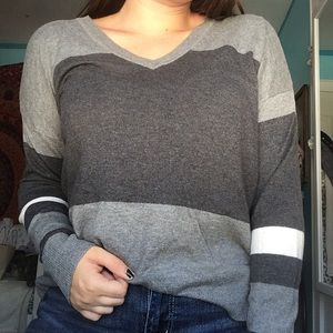 Striped Gray Sweater